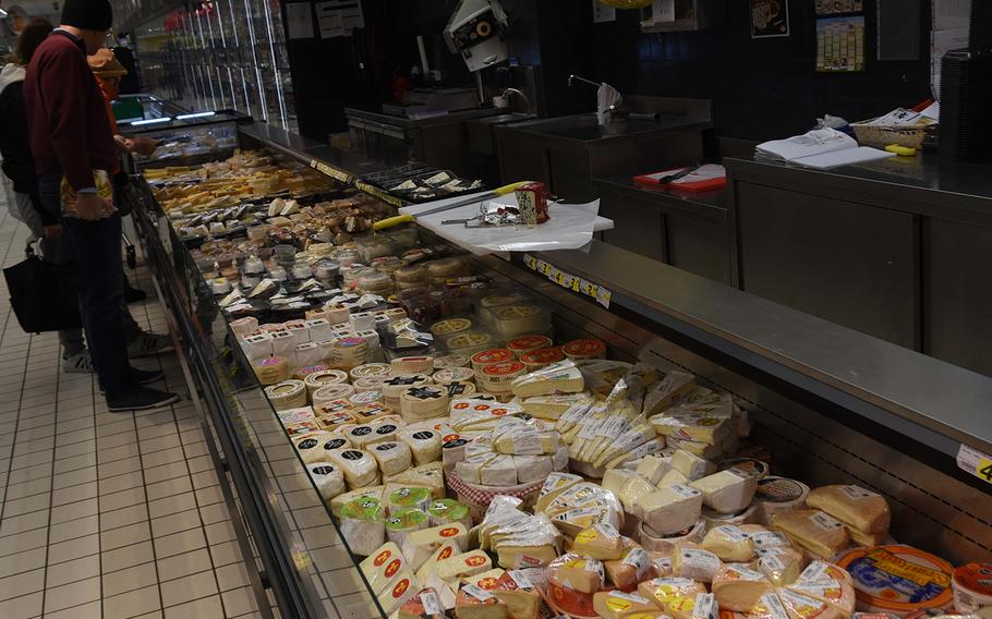 The cheese section is vast at Simply Market, a grocery store in Spicheren, France, near the German border.

Jennifer H. Svan/Stars and Stripes
