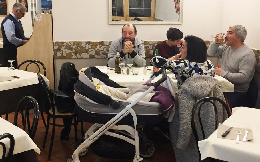 Pizzeria Trattoria Lucrino in Pozzuoli, Italy, has a cozy, family-friendly atmosphere and a personable staff. 