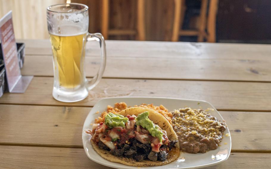 The carne asada tacos at Rib House Bar and Grill in Iwakuni, Japan, are the brain child of California native Phil Azevedo who settled in Iwakuni after leaving the Marine Corps.