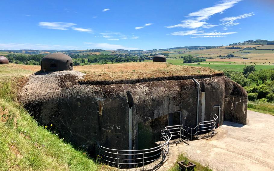 One of the two combat blocks of La Ferte-sur-Chiers near Sedan, France. The fort, located at the northern end of the line, was the smallest and weakest of the fortifications, and the only one occupied by the Germans during the fall of France in 1940.