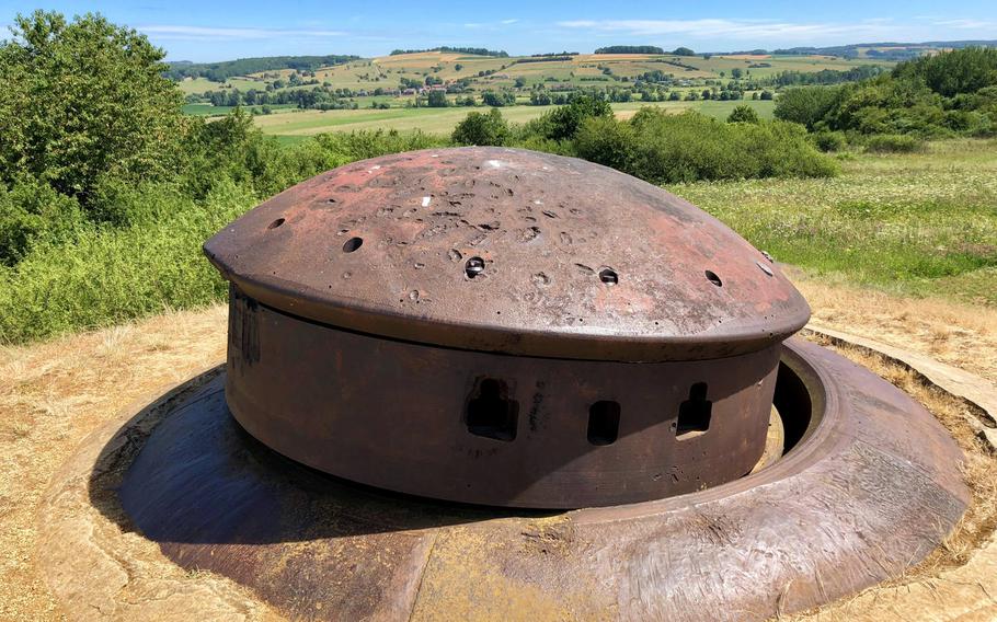 A destroyed cupola at the fort of La Ferte, the only part of the Maginot Line of fortifications that the German army succeeded in occupying in 1940. Once its supporting infantry had withdrawn, the attackers flanked the little fort and approached it from behind under intense fire.