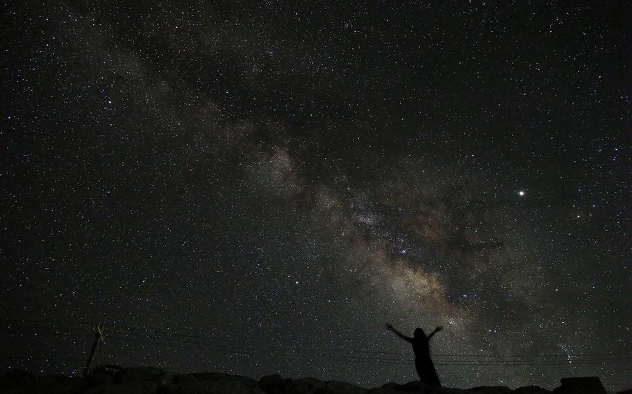 Stars and Stripes reporter Aya Ichihashi photographed the Milky Way during a recent trip to Iheya Island on Okinawa.