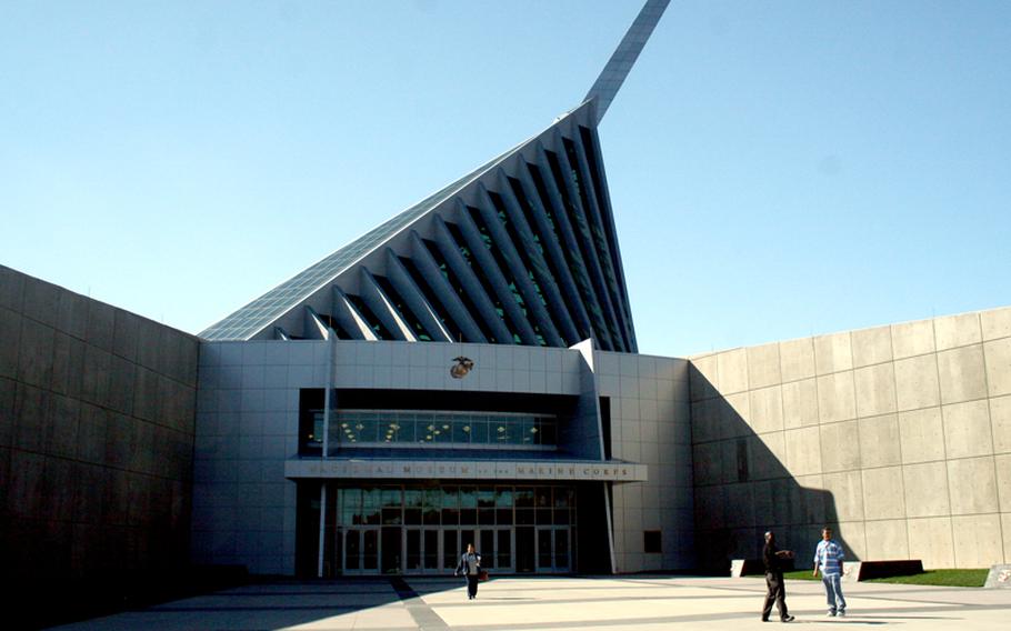 The Marine Corps Museum in Quantico, Va., is shown in this file photo. The FBI believes recent shootings at the Pentagon and the museum are linked.