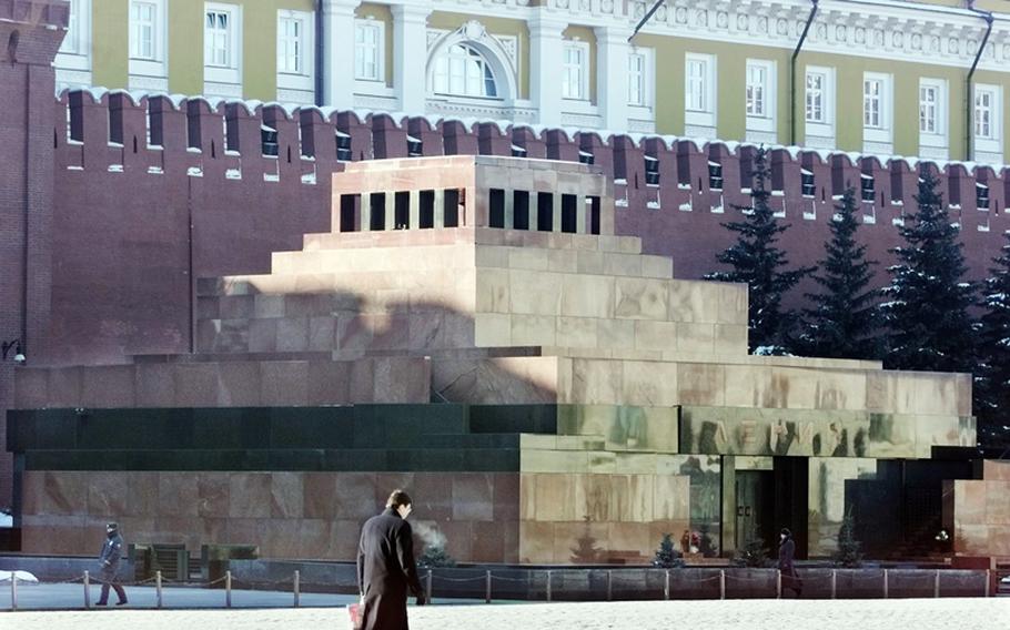 The body of Vladimir Lenin, displayed in this mausoleum in Moscow's Red Square, is still in good shape due to periodic makeovers by Russian scientists. The founder of Soviet communism died in 1924.