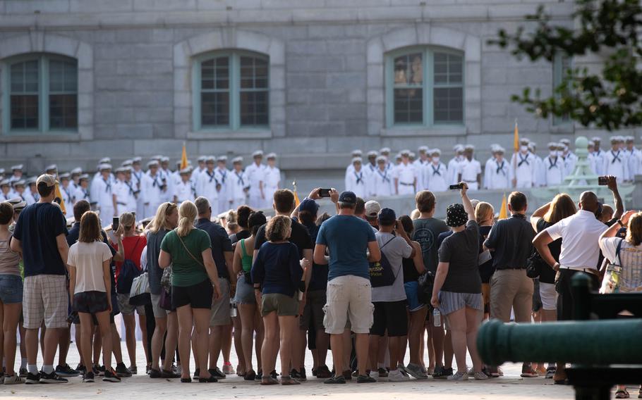 Naval Academy Parents’ Weekend marks the first time most plebes get to see their parents since Induction Day at the beginning of the summer. While it started on Thursday, activities pick up on Friday and continue through Sunday.