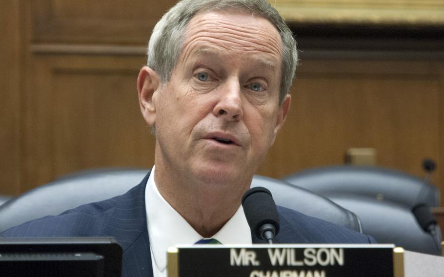 Rep. Joe Wilson, R-S.C., Chairman of the House Armed Services Committee's Subcommittee on Military Personnel, makes his opening statement at Wednesday's hearing on suicide prevention.