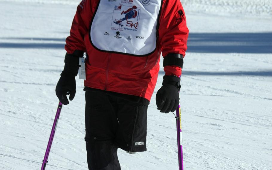 Kirk Bauer, executive director of Disabled Sports USA, takes to the ski slopes.