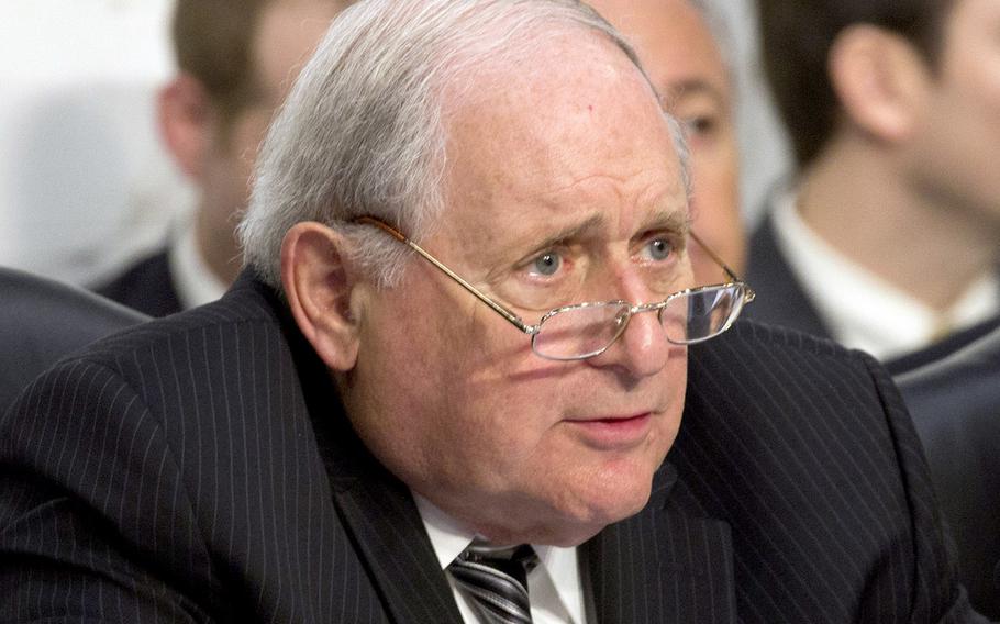 Senate Armed Services Committee Chairman Sen. Carl Levin, D-Mich., at a hearing on Capitol Hill in September, 2014.