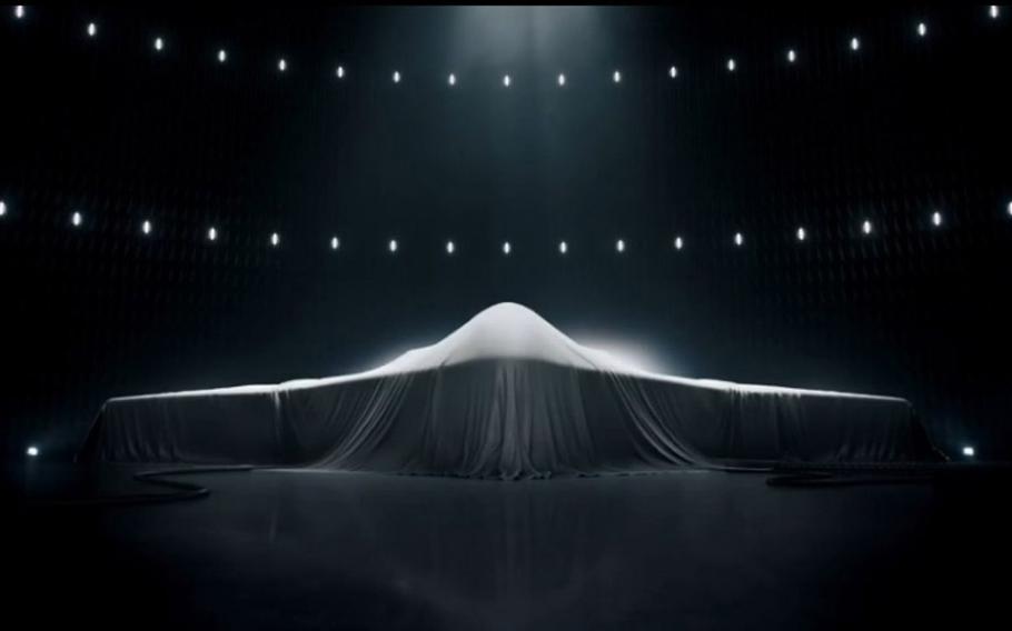 This image in a new Northrup Grumman ad that aired during the Super Bowl highlights its Long Range Strike Bomber program. Northrop Grumman won the coveted Air Force contract to build the next-generation stealth bomber, the Pentagon announced Tuesday, Oct. 27, 2015.