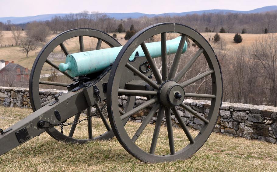 A cannon stands as a silent sentinel where Union forces broke through Confederate lines on the afternoon of Sept. 17, 1862 in the Battle of Antietam. As the Union troops moved forward, Confederate reinforcements arrived from nearby Harpers Ferry, W.Va., driving back the Union soldiers and ending the battle without a decisive Union victory.