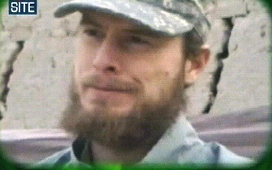 A video screen grab shows U.S. soldier Bowe Bergdahl. In the video, released April 7, 2010, by the the Site Intelligence Group from the Taliban, Bergdahl says he wants to return to his family in Idaho and that the war in Afghanistan is not worth the number of lives that have been lost or wasted in prison.