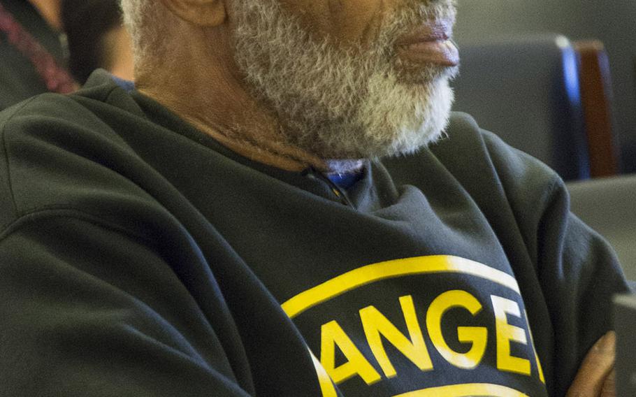 Veteran O. Bobby Brown, a critic of his local VA in Philadelphia, listens to testimony during Wednesday's House Committee on Veterans Affairs hearing.