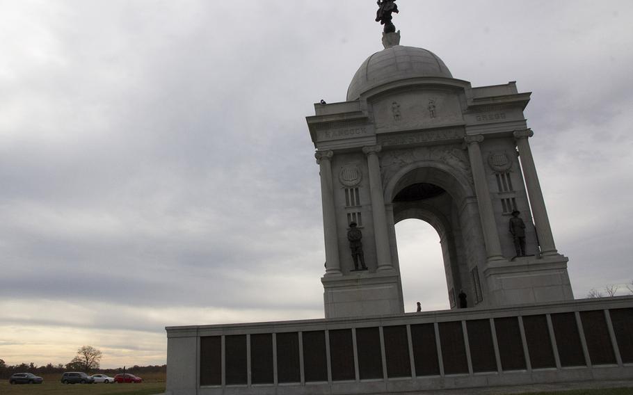 The Pennsylvania memorial at Gettysburg National Military Park, Oct. 31, 2015.