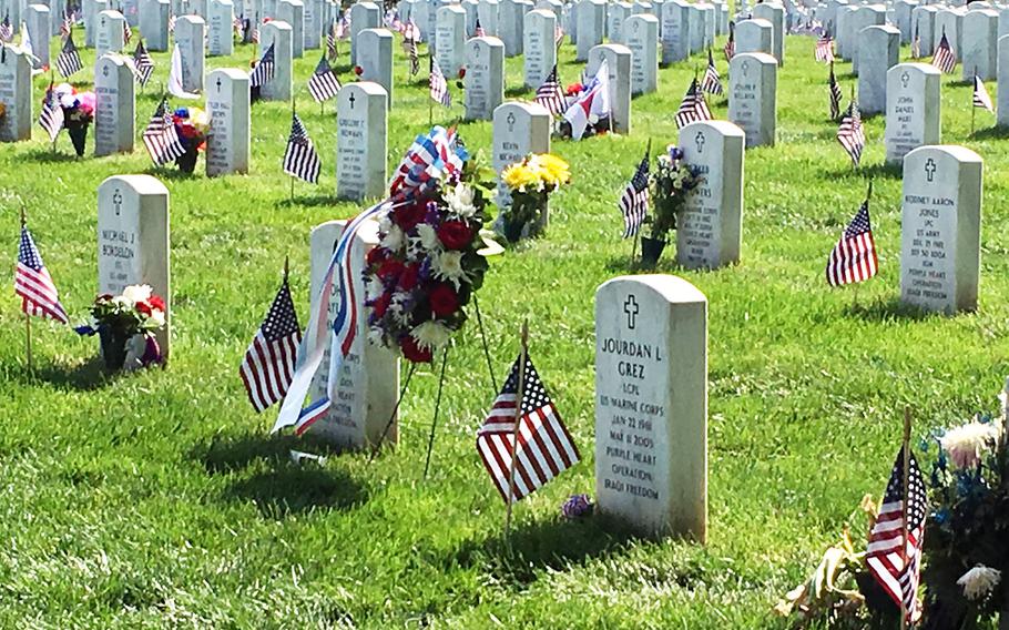 Memorial Day weekend 2016 at Arlington National Cemetery.