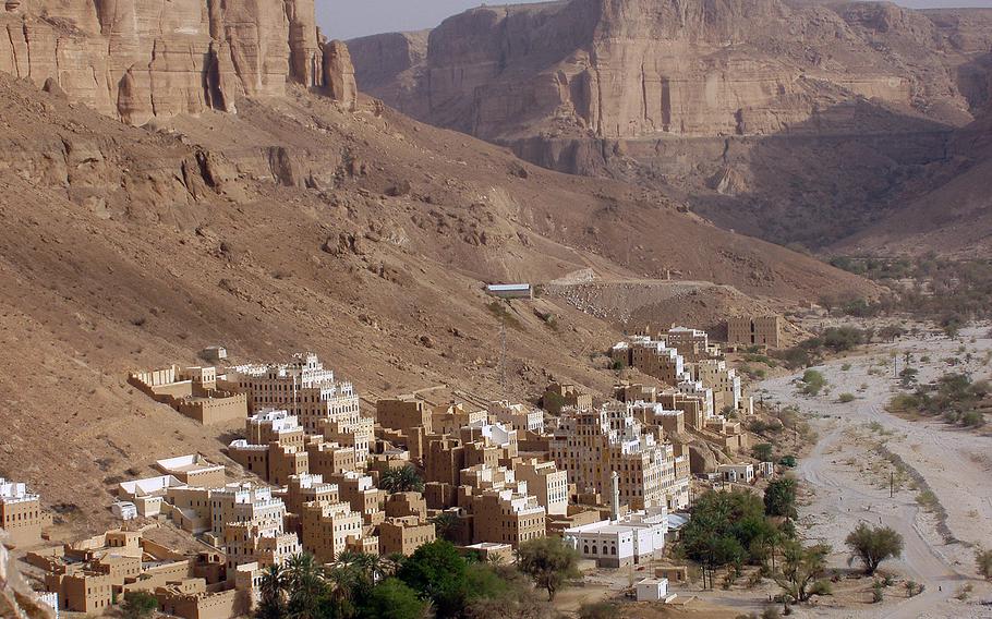 Traditional architecture in the Wadi Hadramaut region of Yemen is seen in 2003. The U.S. military conducted nine airstrikes against al-Qaida militants in Yemen so far in 2016, killing 108 operatives, officials said on Friday, June 3, 2016.