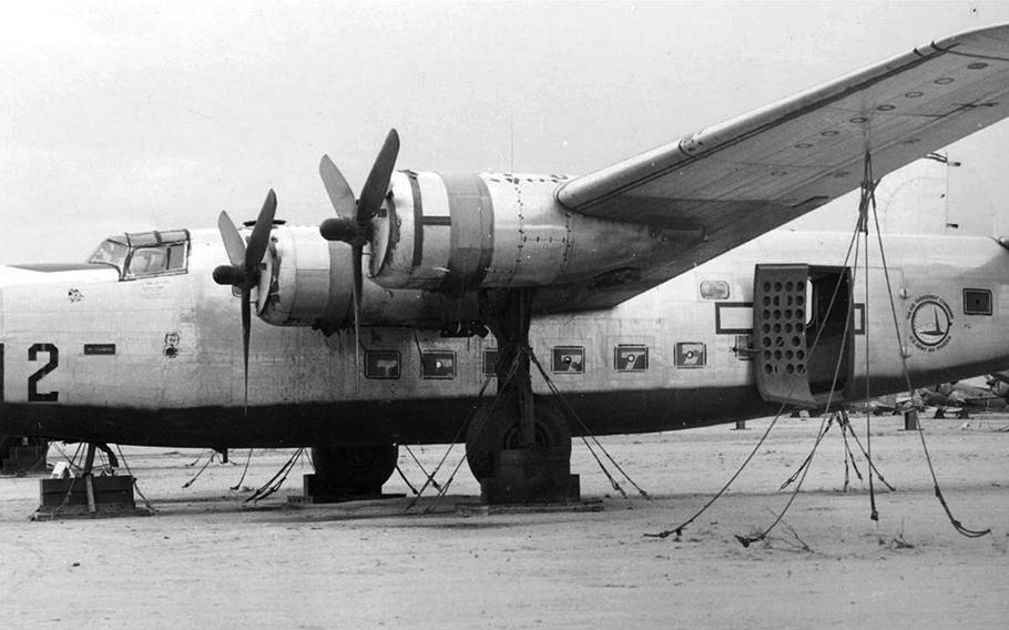 An undated file photo shpws a C-87 "Liberator Express," a transport version of the B-24 bomber.