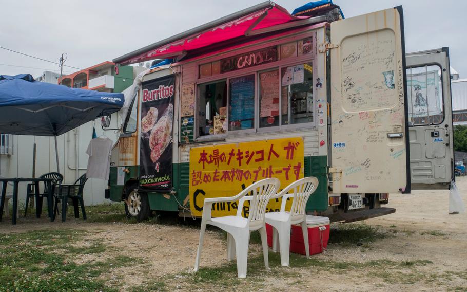 The Guacamole Burrito Truck is just a short walk from Camp Lester, Okinawa.