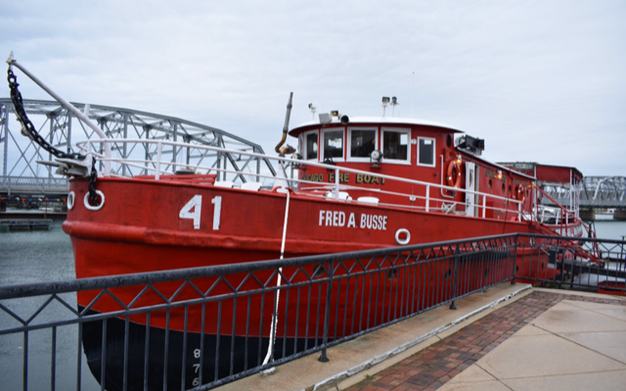 Two Navy veterans recently purchased the “Fred A. Busse,” a 1930s-era Chicago fireboat, with the help of Veterans Business Project. The organization aims to increase business ownership among veterans by matching them with existing businesses up for sale.