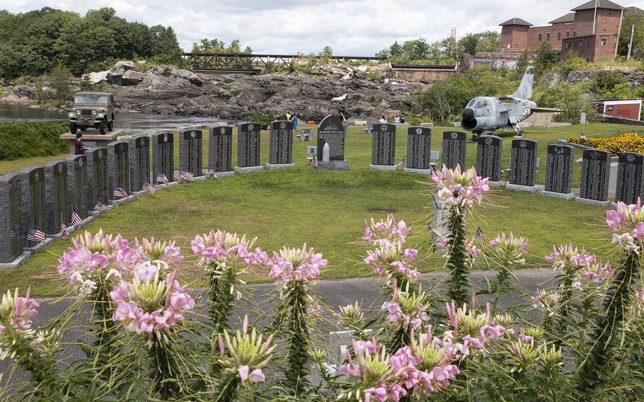 The Veterans Memorial Park in Lewiston, Maine, in August, 2019.
