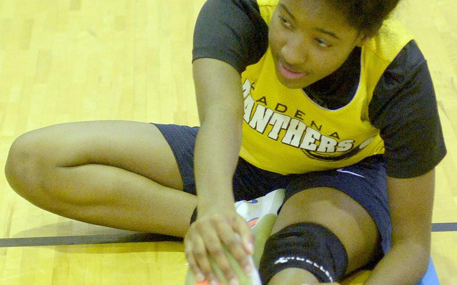Feared lost for the season with a torn left ACL, Kadena senior Atiria Simms nonetheless received medical clearance to resume practice on Tuesday.