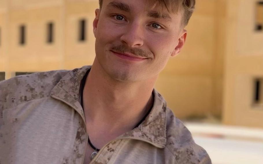 Cpl. Daegan William-Tyeler Page, 23, shown here in an undated photo released to local media, was a member of the 2nd Battalion, 1st Marine Regiment at Marine Corps Base Camp Pendleton.