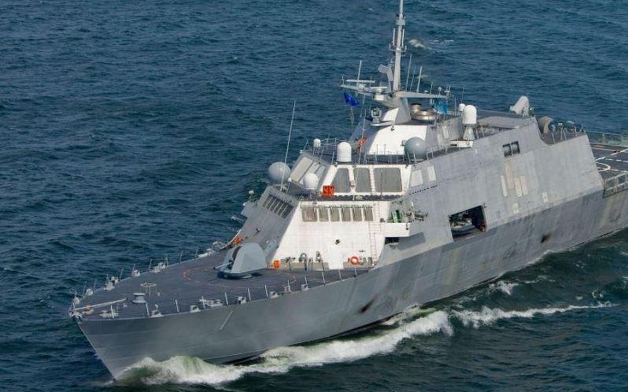 The U.S. Navy’s newest littoral combat ship, the future USS Nantucket, will be christened on Saturday. 