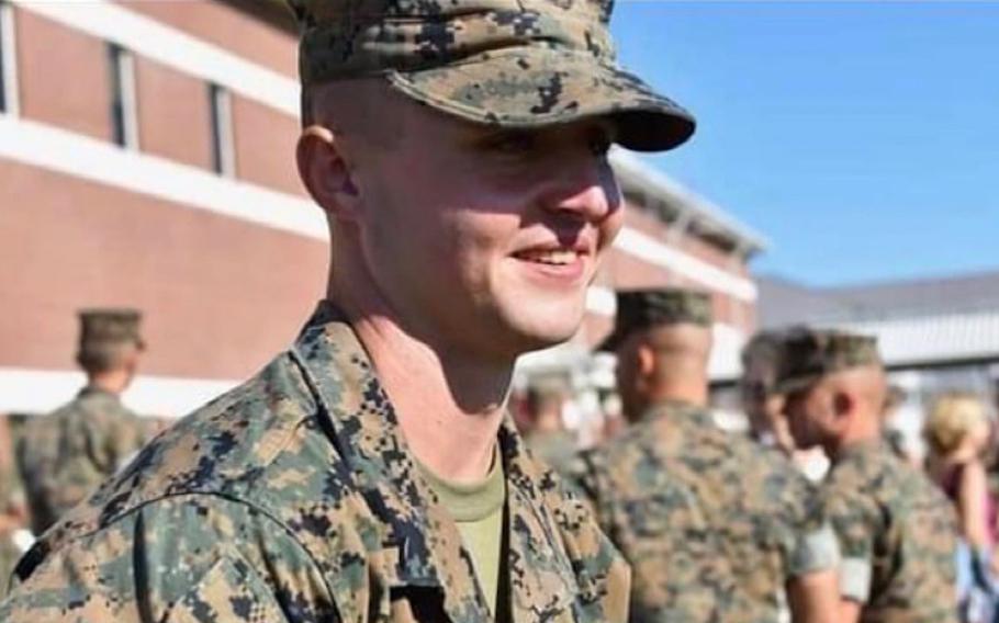Lance Cpl. Jonothan Franklin Barnette, shown here in an undated photo, “died after sustaining a small arms gunshot wound, Sunday, Oct. 3, 2021, while conducting training,” according to 1st Lt. Sydney E. Murkins, engagements officer with Communications & Strategy Operations with the 2nd Marine Division. 