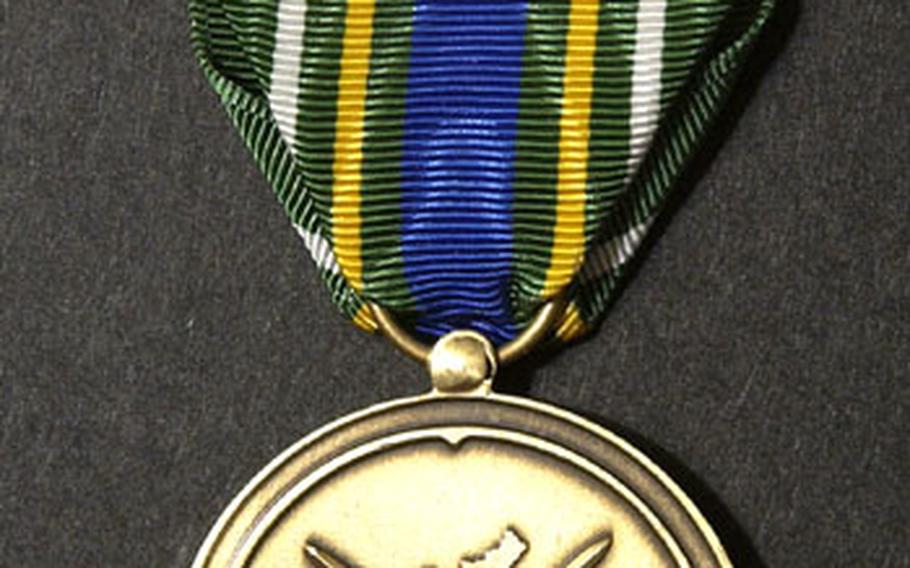 The Korea Defense Service Medal.