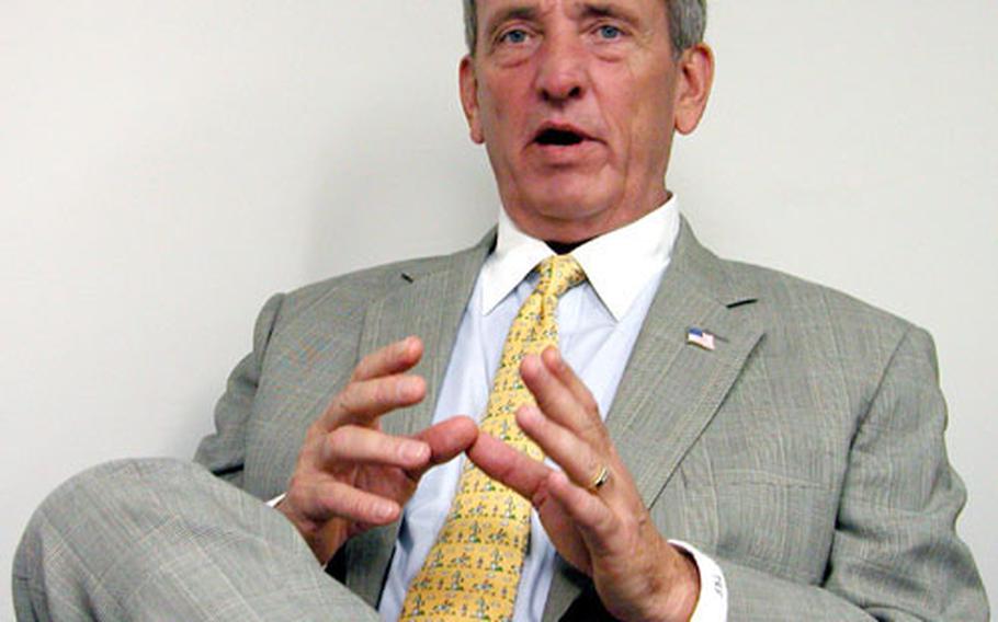 Retired U.S. Army Gen. Tommy Franks, during an interview at Stars and Stripes’ office in Washington, D.C.