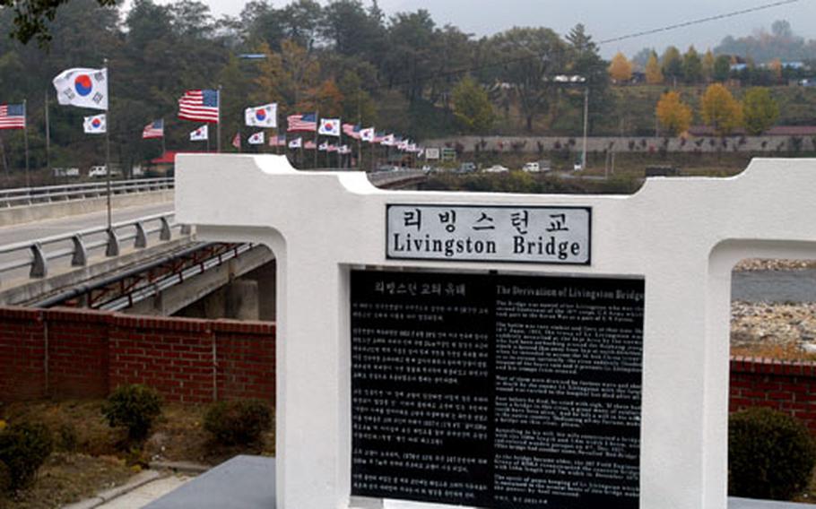 This bridge in South Korea was dedicated Friday to 2nd Lt. Thomas W. Livingston Jr., who was killed in action during the Korean War.