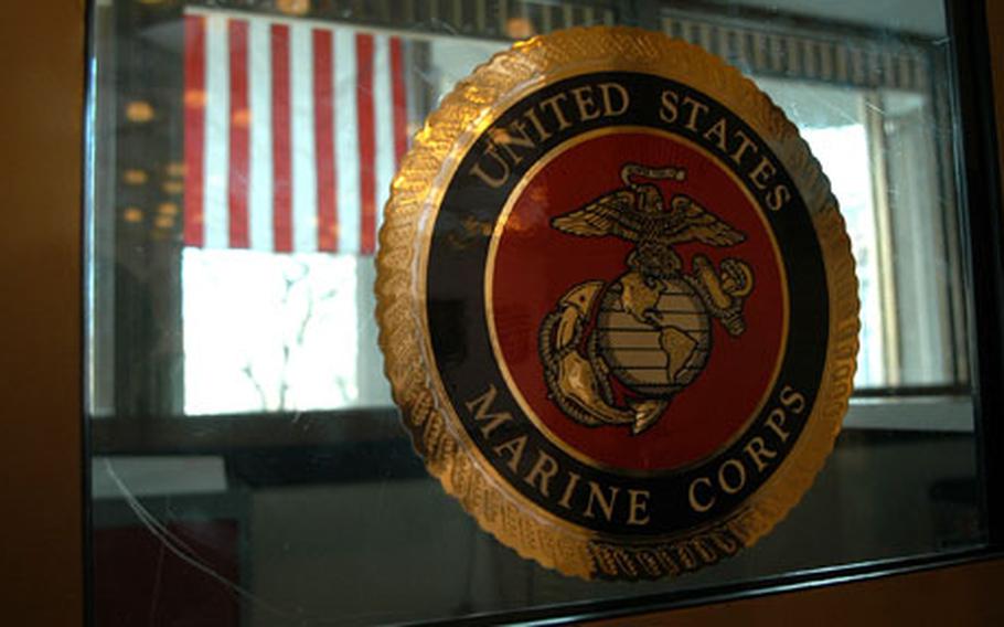 The United States Marine Corps emblem.