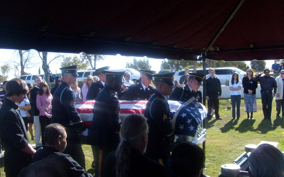 Jonathan’s funeral on Jan. 8, 2010.