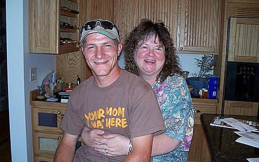 Army Staff Sgt. Dennis J. Hansen, 31, was killed in Afghanistan in 2009. His mother Bonnie Hansen, shown here with Dennis, was at his side at Landstuhl Regional Medical Center in Germany, after Hansen was declared brain dead. Some of Hansen&#39;s organs were donated to gravely ill patients in Europe.
