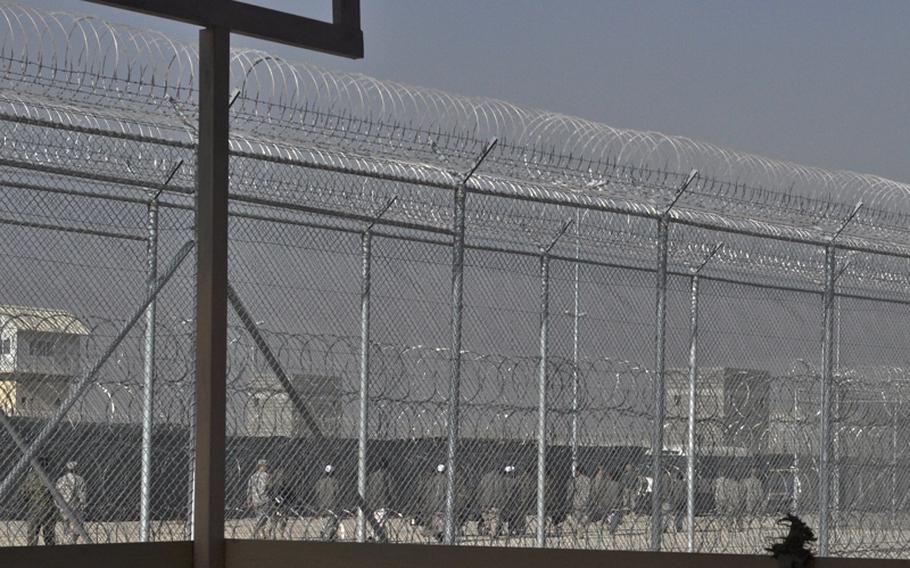 The U.S. detention facility in Parwan province housed more than 1,300 detainees as of February and is scheduled to be turned over to Afghan authorities later this year.