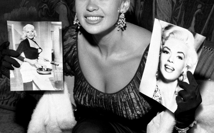 Jayne Mansfield in Germany in 1957.