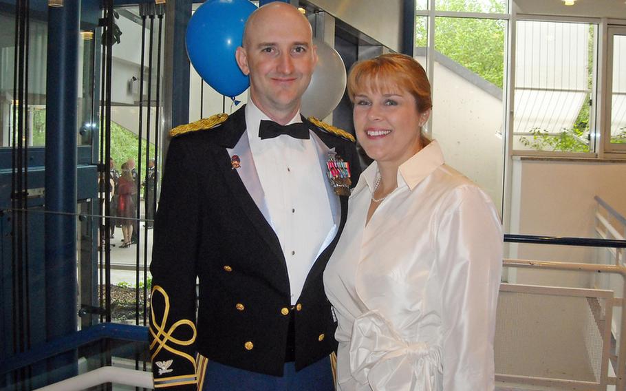 Col. James H. Johnson and his wife Kris at a formal affair in Bamberg, Germany, in the summer of 2009.