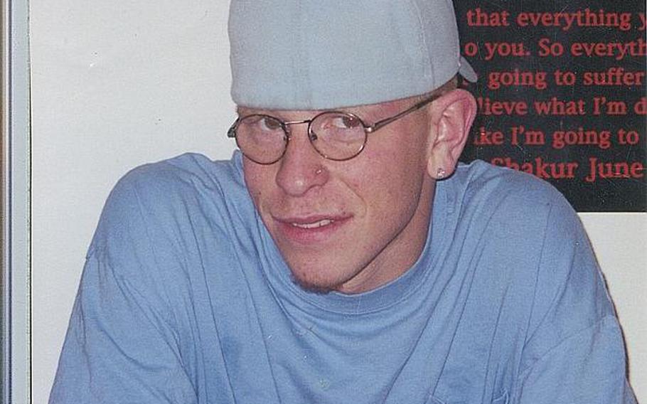 Erik Schei, before he was shot in the head in Iraq.