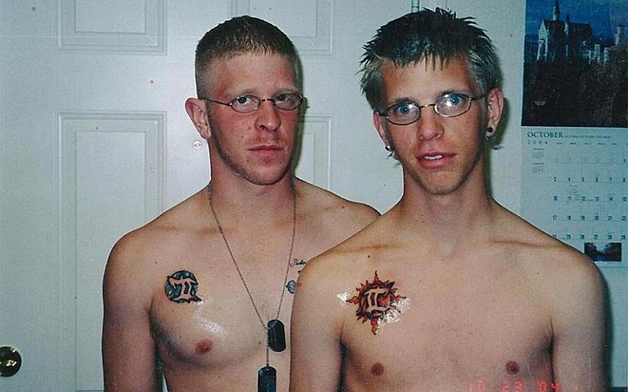 When Erik Schei was on R&R from his first deployment to Iraq, he and his younger brother, Deven Schei, got matching tattoos, and Deven made a promise to join the Army if anything happened to Erik.