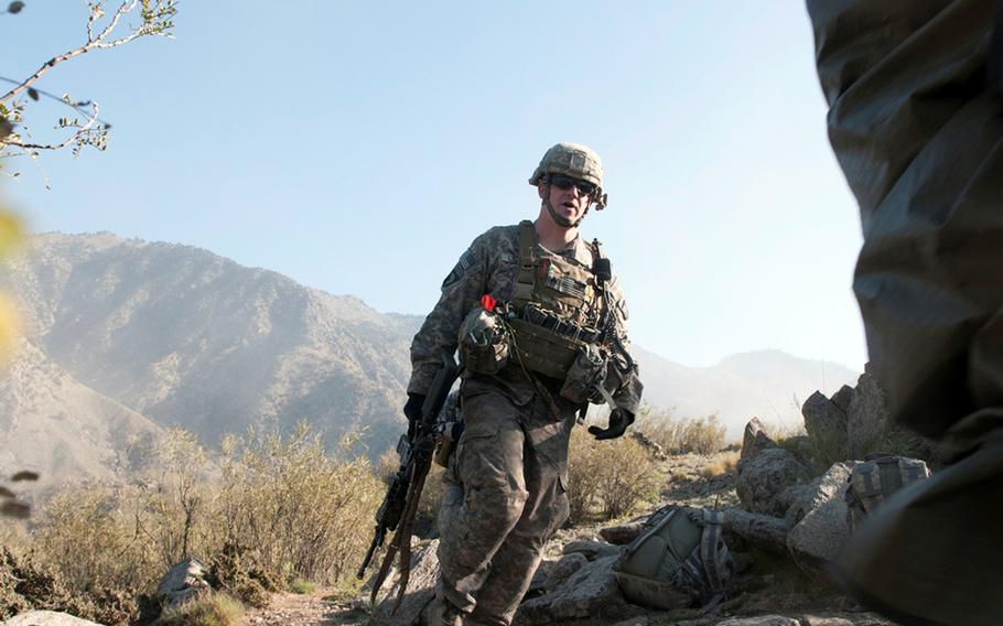 First Class Clint Lyons received the Bronze Star for valor demonstrated during an ambush in Afghanistan's Kunar Valley. During the 2010 battle, Lyons put himself into the line of fire as he fought back against enemy fighters who had his platoon outnumbered.