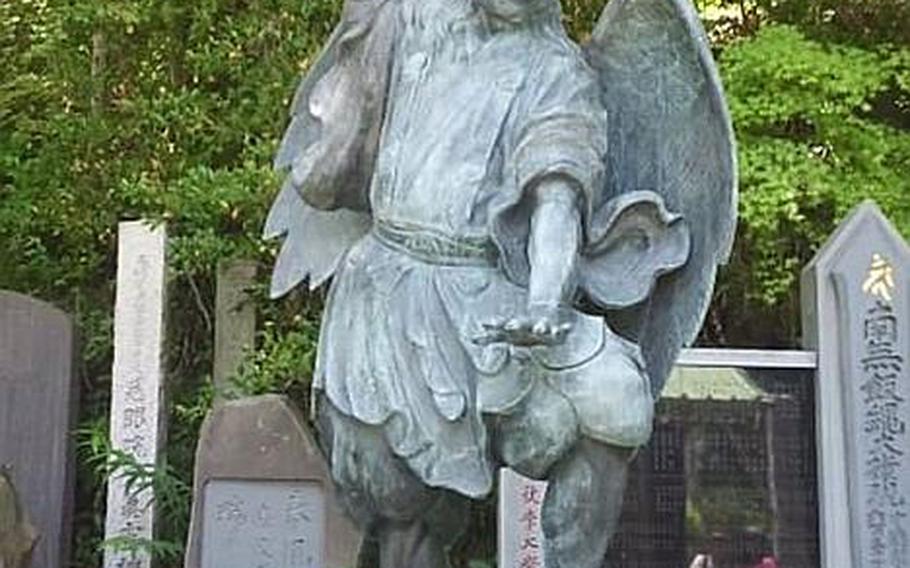 The Tengu, a long-nosed mythical figure that had great energy and even the ability to fly, is one of the symbols of Mount Takao, Japan.