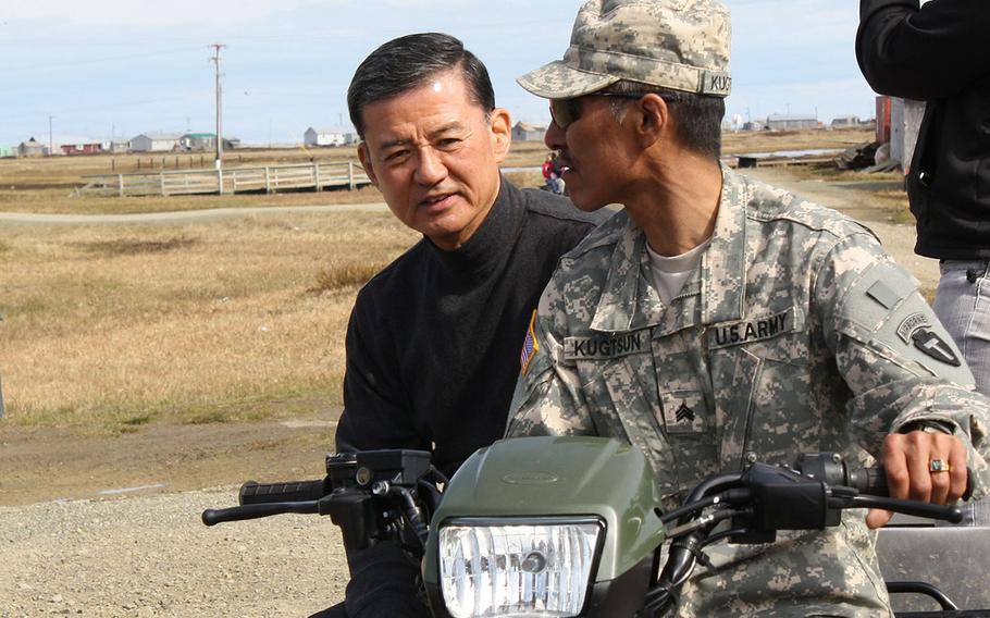 While in Alaska to recognize Memorial Day, VA Secretary Eric Shinseki discussed the challenges of providing health care to rural Veterans, as well the bright future of telehealth.