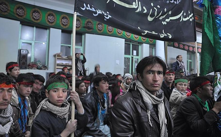 Worshipers gather at a mosque in Bamiyan, Afghanistan, observe Ashura, one of the holiest days of the year for Shia Muslims. 