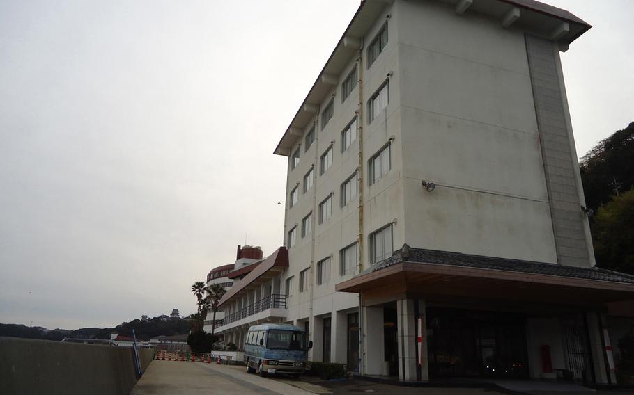 The ocean side of the Hirado Kaijyo Hotel. The hotel offers great onsens at affordable prices.