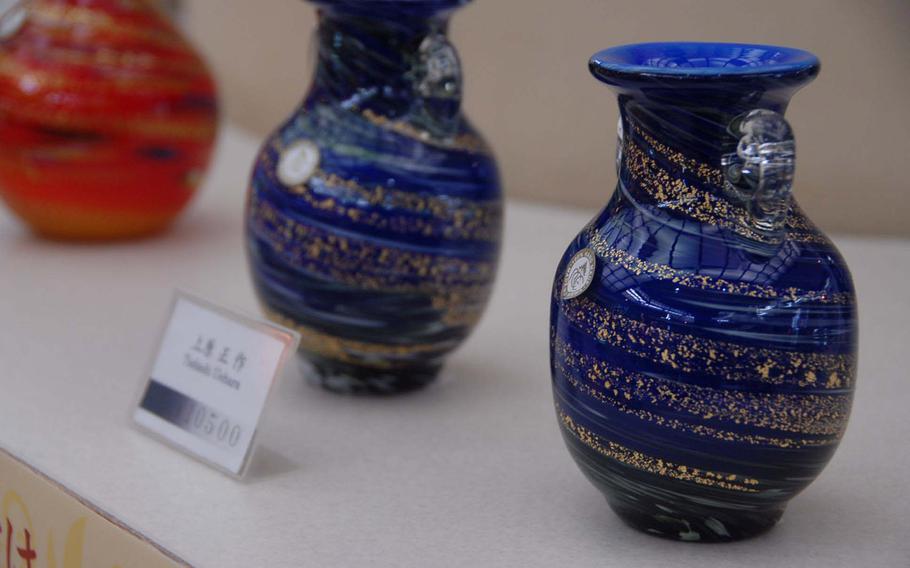 A small vase made on Okinawa costs the equivalent of about $100.