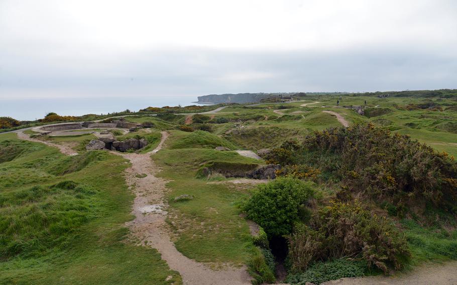 Seventy years after D-Day, Pointe du Hoc, where the U.S. Army's 2nd Ranger Battalion captured a German gun position, is still scarred with craters from the bombing and shelling.