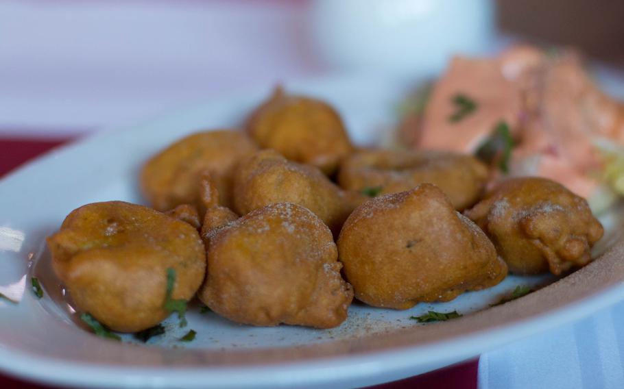 As with most Indian restaurants, vegetarians visiting Ganesha will find a plethora of options, from this mushroom "pakora" to a wide range of rice dishes that are just as good as anything else on the menu.