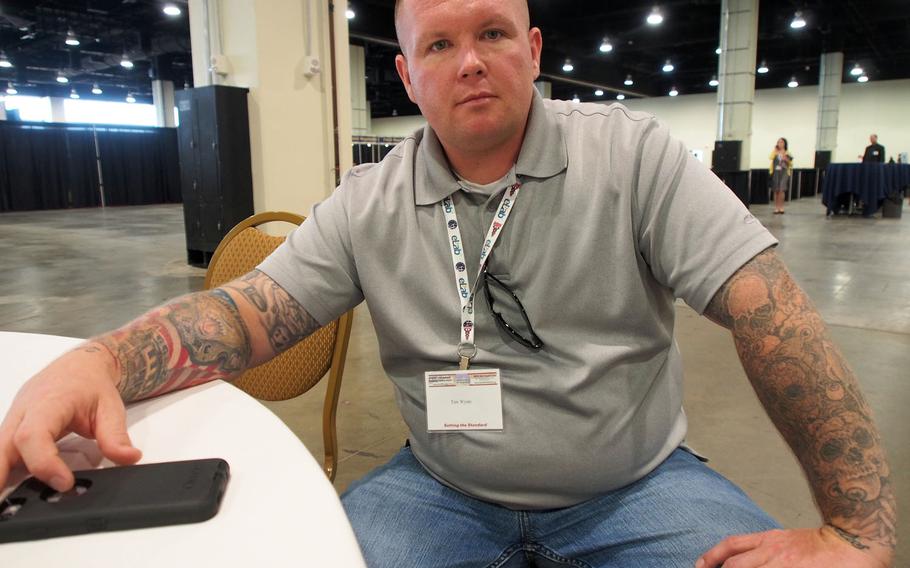 Tim Wynn, who served in Iraq with the Marines, went from in and out of jail to a mentor for other veterans after graduating from a veterans treatment court. More and more jurisdictions are setting up the courts, which aim for rehabilitation as an alternative to incarceration for veterans facing criminal charges.