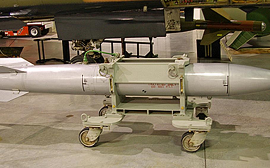 The B61 nuclear bomb is designed for carriage by aircraft at supersonic flight speeds and is the primary thermonuclear weapon in the U.S. stockpile since the end of the Cold War. The weapon was designed and built by the Los Alamos National Laboratory in New Mexico beginning in 1961 and has been produced in several versions.