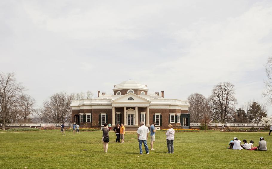 Thomas Jefferson's home, Monticello, in a 2014 photo.