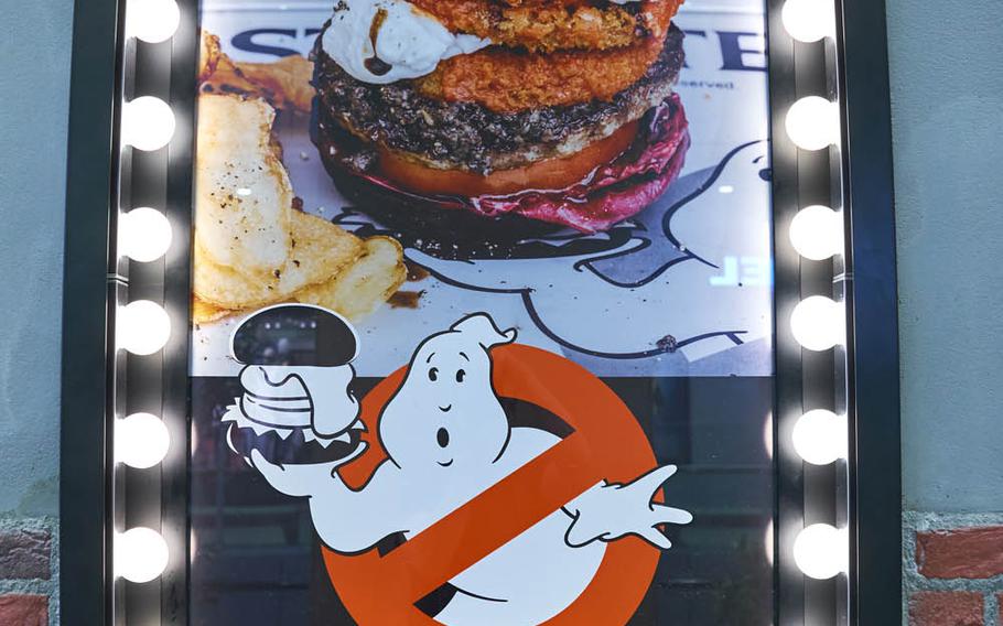 The G.B. Burger headlines the new "Ghostbusters"-inspired menu at Tokyo-based burger chain J.S. Burgers Cafe. The menu is available at all 10 locations through August.